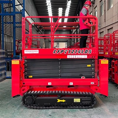 Paletli izli qaychili lift